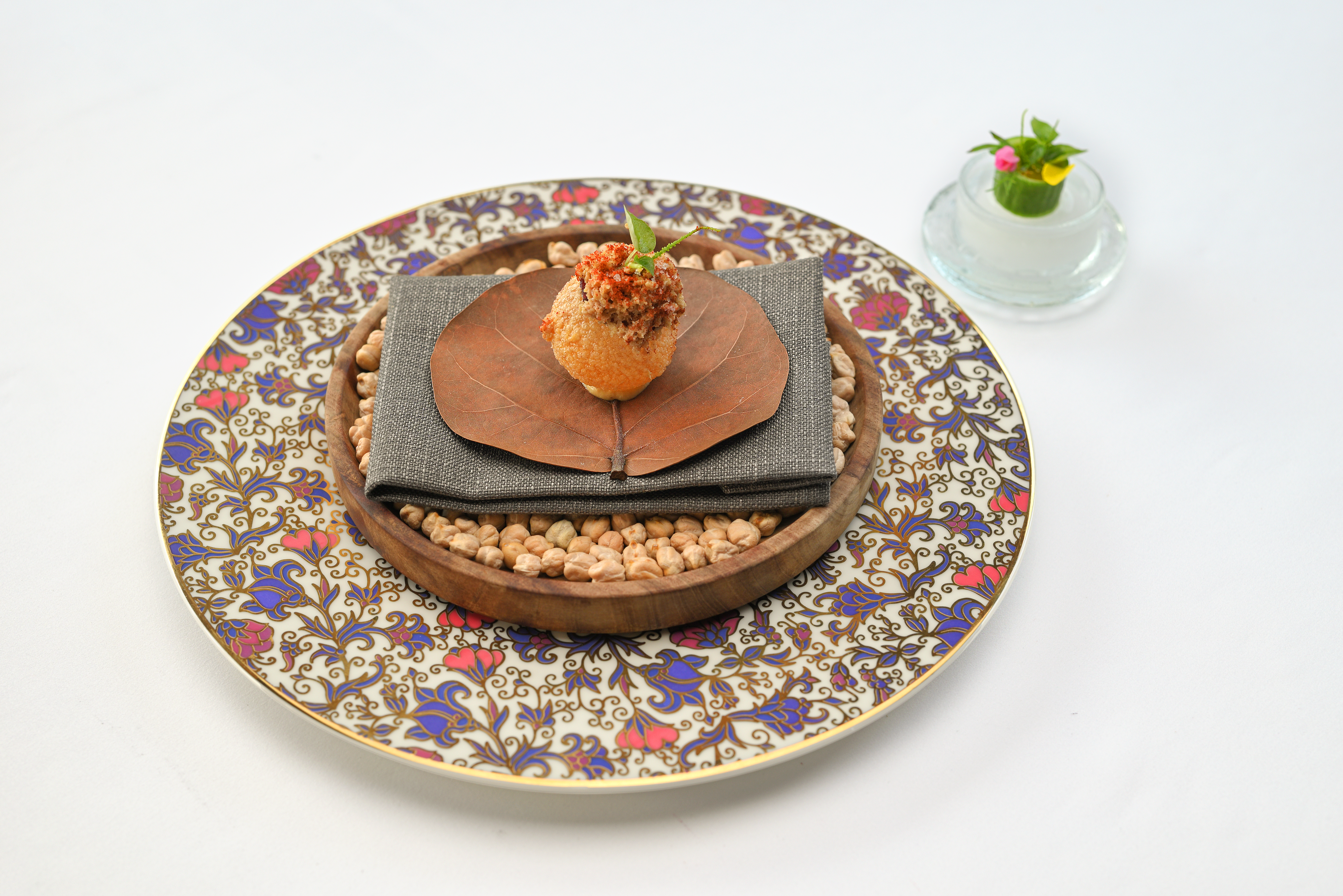 Crispy Puff Wheat Bread and Herbs by Chef Chai - Degustation Menu