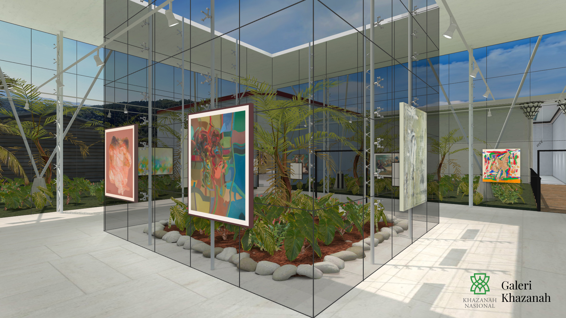 khazanah virtual exhibition gallery showcasing different part of art digitally